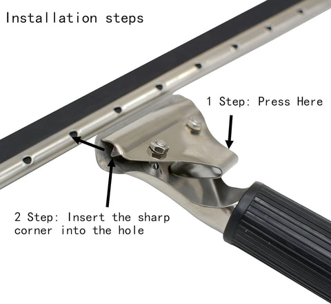 35cm/14 inch Stainless Steel Wiper, Window Squeegees Used for Bathroom and Home Window, Mirror Squeegee, Glass Door, Tile Wall and Car Glass    pack of 5 pcs 35cm/14 inch Stainless Steel Wiper, Window Squeegees Used for Bathroom and Home Window, Mirror Squeegee, Glass Door, Tile Wall and Car Glass    pack of 5 pcs