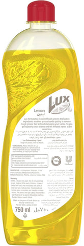 Lux Dishwashing Liquid Lemon   6X750ml Lux Dishwashing Liquid Lemon   6X750ml