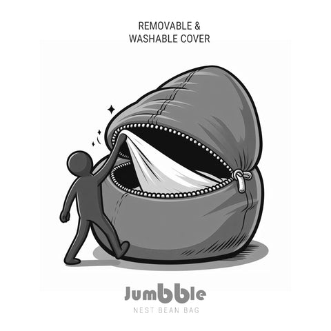 Jumbble Nest Soft Suede Bean Bag with Filling | Cozy Bean Bag Best for Lounging Indoor | Kids & Adult | Soft Velvet Fabric | Filled with Polystyrene Beads Jumbble Nest Soft Suede Bean Bag with Filling | Cozy Bean Bag Best for Lounging Indoor | Kids & Adult | Soft Velvet Fabric | Filled with Polystyrene Beads