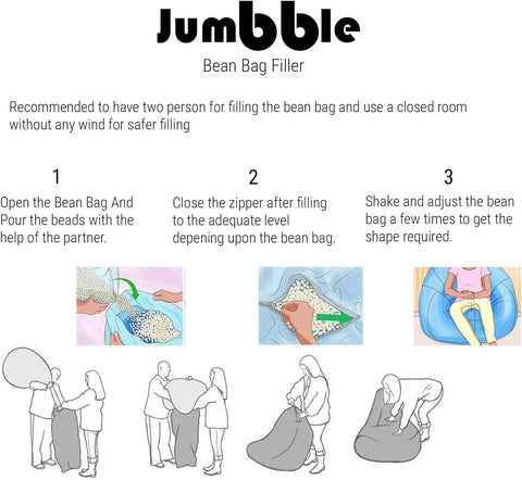 Jumbble Polystyrene Beads | Premium Bean Bag Filling | Lightweight & Durable Micro Beads | Perfect for Bean Bags, Cushions, Crafts, and Packaging | Bean Bag Refill Jumbble Polystyrene Beads | Premium Bean Bag Filling | Lightweight & Durable Micro Beads | Perfect for Bean Bags, Cushions, Crafts, and Packaging | Bean Bag Refill