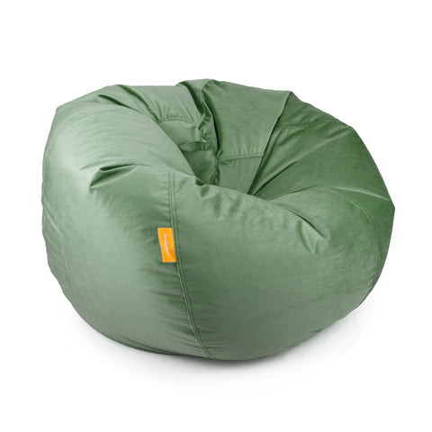 Jumbble Suede Bean Bag with Filling | Ultimate Indoor Lounging Chair for All Ages | Velvet Soft Fabric | Filled with Polystyrene Beads