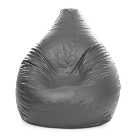 Jumbble Standard PVC Bean Bag | Durable Faux Leather Bean Bag with Filling | Comfortable and Stylish | Suitable for Adults & Kids | Versatile Seating for Home and Outdoors