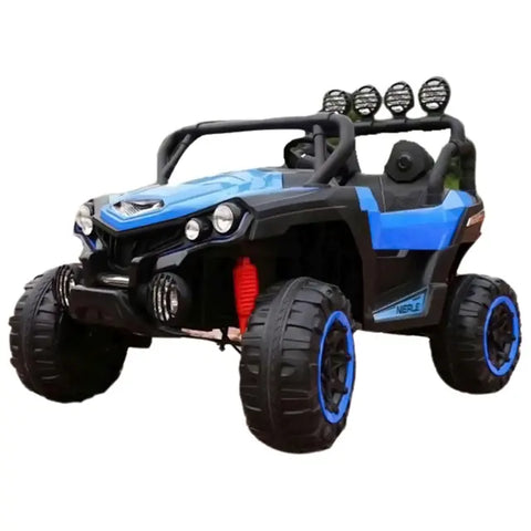 2 Seater Kids 4x4 Ride-On Wagon Car - Blue