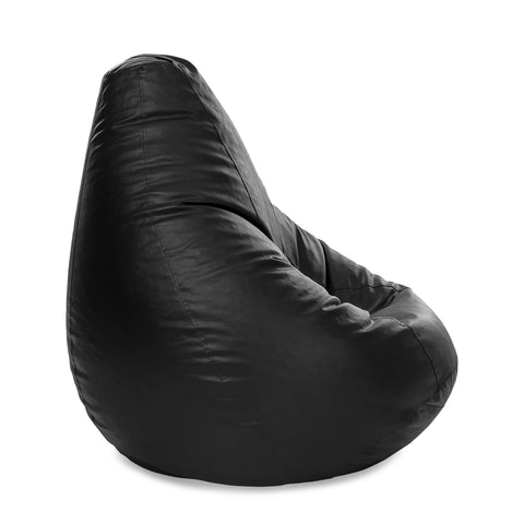 Jumbble Standard PVC Bean Bag | Durable Faux Leather Bean Bag with Filling | Comfortable and Stylish | Suitable for Adults & Kids | Versatile Seating for Home and Outdoors