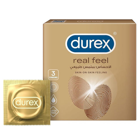 Durex Real Feel Non Latex Condom, Pack of   12x3 pcs