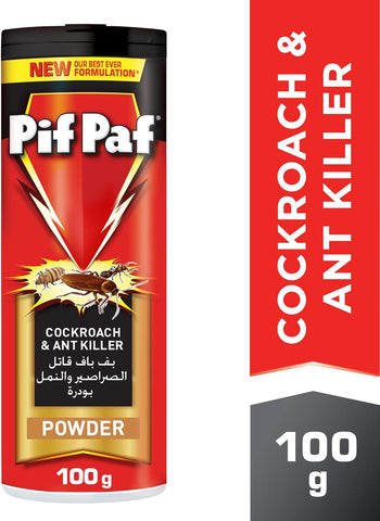 Pif Paf Cockroach & Ant Killer | Kill & Protect | Insect Killer Powder with Best Ever Formulation,( pack of 48x100 g  )