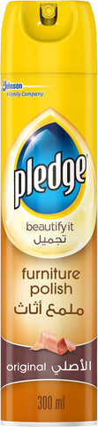 Pledge  Furniture Polish Spray, Original Scent, 12X300ml
