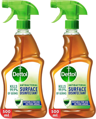 Dettol Original Anti-Bacterial Surface Disinfectant Liquid Trigger, 12x500 Ml