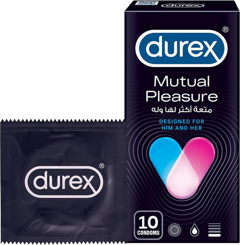 Durex Mutual Pleasure Condoms Designed for Him & Her-( 6x10 Pieces )