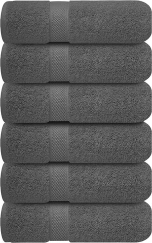 Premium Hand Towels - Pack of 6, 41x71 cm Bathroom Hand Towel Set, Hotel & Spa Quality Hand Towels for Bathroom, Highly Absorbent and Super Soft Bathroom Towels