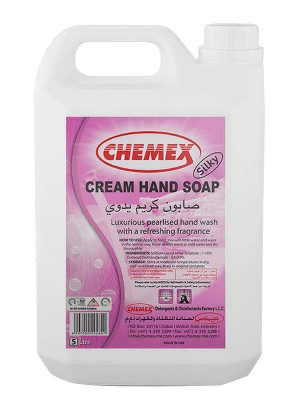 Chemex Silky Cream Hand Soap, 4X5 Liter