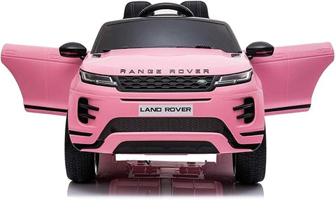 Licensed Evoque 12V Kids Ride On Car White Ride On Officially Licensed Pink By DerakBikes