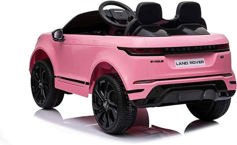 Licensed Evoque 12V Kids Ride On Car White Ride On Officially Licensed Pink By DerakBikes