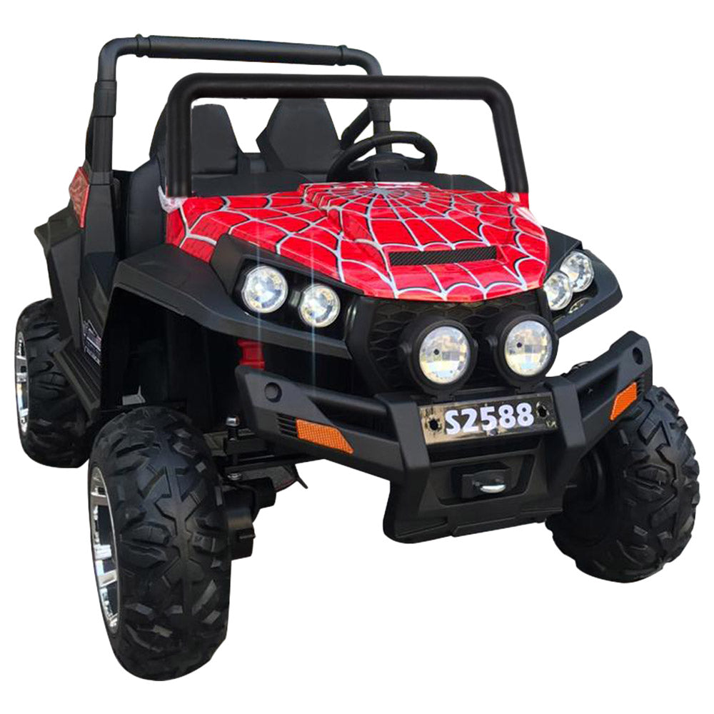 2 Seater Army Edition SUV Trunker Ride On 12V Red